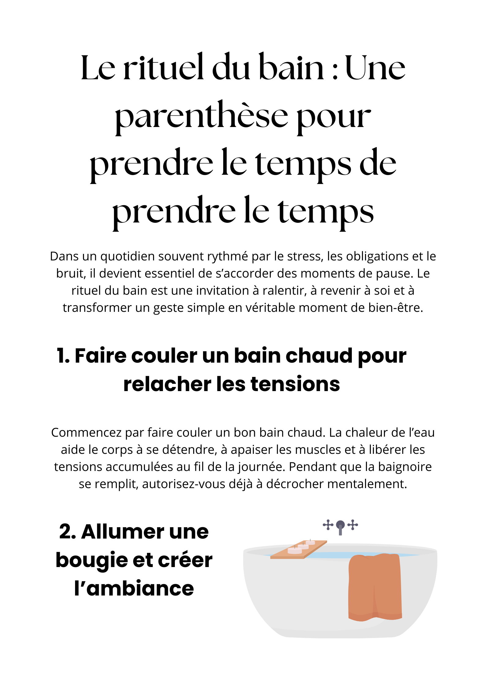 Rituel du bain : Le carnet - format PDF